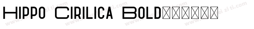 Hippo Cirilica Bold字体转换